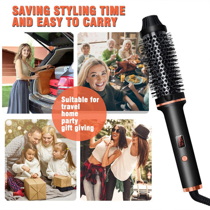 Hot Air Brush Curling Iron 1.5 Inch – Volumizing Thermal Styling Tool